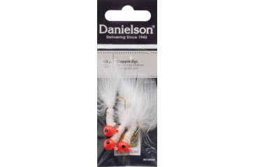 Image of Danielson Crappie Jig 1/8oz Red/White, JGC18RWW