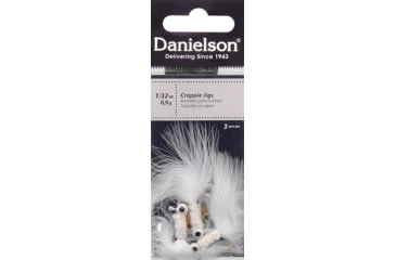 Image of Danielson Crappie Jig 1/8oz White, JGC18WWW