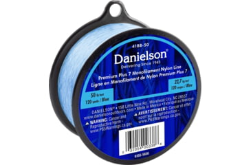 Image of Danielson Plus 7 Mono Nylon Line 1/8# 50lb, Blue, 418B-50