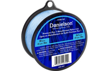 Image of Danielson Plus 7 Mono Nylon Line 80 lb, Blue, 418B-80