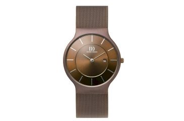Image of Danish Design Iq67q732 Stainless Steel Mens Watch - Bronze Mesh Band, Satin Bronze Case, Bronze Face