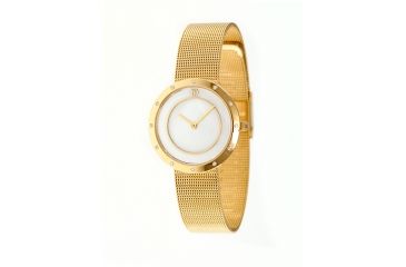 Image of Danish Design Iv05q899 Stainless Steel Watch - Gold Mesh Band, Pol Gold Case, White Face