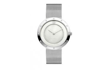 Image of Danish Design Iv62q899 Stainless Steel Ladies Watch - Satin SS Band, Satin SS Case, Black Face