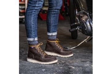 Image of Danner Bull Run Moc Toe 6in Work Boot - Womens, Brown, 6.5 US, Medium, 15575-6.5M