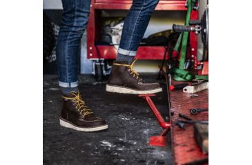 Image of Danner Bull Run Moc Toe 6in Work Boot - Womens, Brown, 6.5 US, Medium, 15575-6.5M