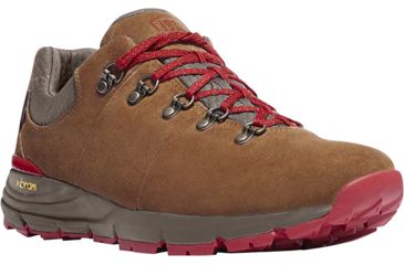 Image of Danner Mountain 600 Low Hiking Shoe - Men's-Brown/Red-Medium-10.5