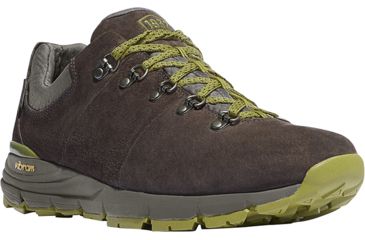 Image of Danner Mountain 600 Low Hiking Shoe - Men's-Dark Brown/Lichen-Medium-11