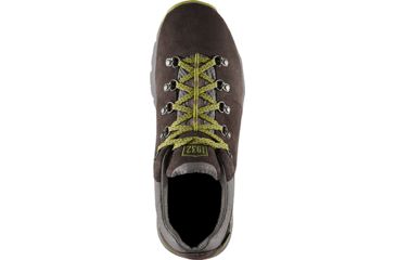 Image of Danner Mountain 600 Low Hiking Shoe - Men's-Dark Brown/Lichen-Medium-11