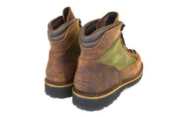 Image of Danner Ridge Hiking Boot - Men's-Dark Brown/Forest Green-Wide-8.5