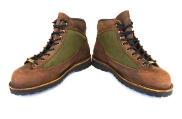 Image of Danner Ridge Hiking Boot - Men's-Dark Brown/Forest Green-Wide-8.5