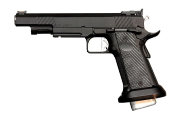 Image of Dan Wesson Mayhem Pistol, .40 S&amp;W, 6in barrel, black carbon steel frame, G10 composite grip, recoil operated semi-automatic, fiber-optic front, adjustable rear, 18 round magazine, DW-MAYHEM-40SW-6-1-FRRMPG