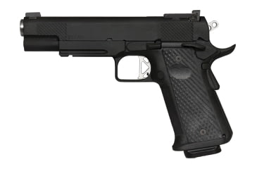 Image of Dan Wesson Titan Pistol, 10mm Auto, 5in barrel, black carbon steel frame, G10 composite grip, recoil operated semi-automatic, adjustable night sights, 14 round magazine, DW-TT-10MM-5-1-FRRMPG