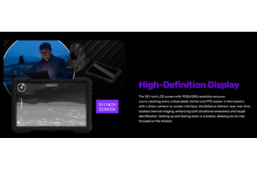 Image of Dark 30 Defiance LS 384 PTZ Thermal Imaging Camera, 30mm, 60 Hz, 640x480 Pixels, Black, DT27001