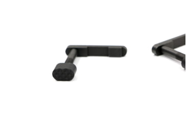 Image of Dark Hour Defense 4130 Steel Mag Catch W/ V Seven Ultra-Light Mag Catch Diamond Button for AR15/308DPMS/SR25, Black, DHMAGCR
