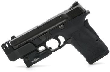 Image of Dark Hour Defense M&amp;P 380 EZ Compensated Stand Off Device w/Rail f/ Light Attachment, 6.5inX3.5inX2in, Black, DHMPSOD-EZ