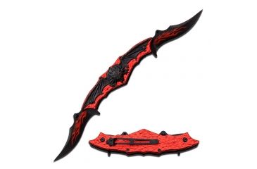 Image of Dark Side Blades Folding Blade, 3.5in, Stainless Steel Blade, Two Tone Anodized Aluminum Handle DS-A037BR