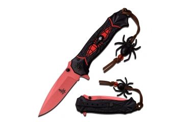 Image of Dark Side Blades Folding Blade, in, Stainless Steel Blade, Two Tone Anodized Aluminum Handle DS-A036RD