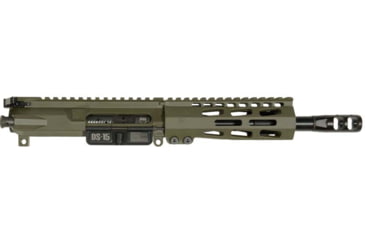 Image of Dark Storm Industries DS-15 AR-15 Typhoon 5.56x45mm NATO 7.5inch Upper Receiver, Pistol Length, 1-7 Twist, 1/2x28, Firestorm Compensator, Cerakote, Olive Drab Green, DSI-UC5-TYP-7P7-T5-ODG