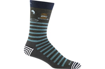 Image of Darn Tough Animal Haus Crew Lightweight Shoes - Mens, Forest, Large, 6066-FOREST-L-DARN