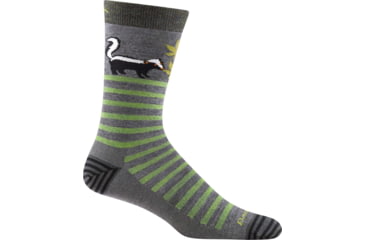 Image of Darn Tough Animal Haus Crew Lightweight Sock - Mens, Gray, Large, 6066-GRAY-L-DARN
