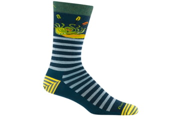 Image of Darn Tough Animal Haus Crew Lightweight Socks - Mens, Dark Teal, X-Large, 6066-DARK-TEAL-XL-DARN