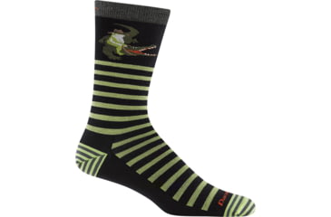 Image of Darn Tough Animal Haus Crew Lightweight Socks - Mens, Gator Green, Large, 6066-N-7071-05