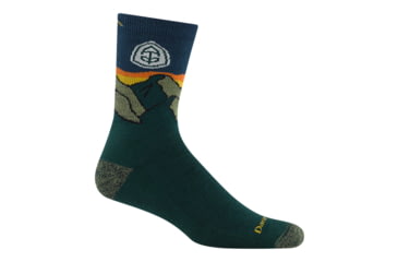 Image of Darn Tough ATC Micro Crew Midweight with Cushion Socks - Mens, Pine, Large, 1956-C-7051-05