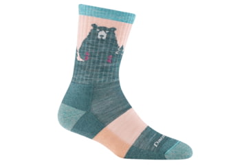 Image of Darn Tough Bear Town Micro Crew Lightweight Socks w/ Cushion - Womens, Quartz, Small, 1970-QUARTZ-S-DARN