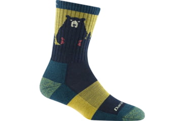Image of Darn Tough Bear Town Micro Crew Lightweight w/ Cushion Socks - Womens, Dark Teal, Large, 1970-DARK-TEAL-L-DARN