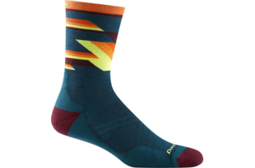 Image of Darn Tough Bolt Micro Crew Ultra-Lightweight Sock with Cushion - Mens, Dark Teal, Large, 1056-DARK-TEAL-L-DARN