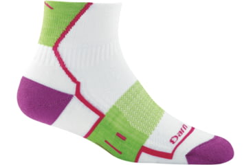Image of Darn Tough BPM 1/4 Light Cushion Sock - Womens, White, Small, 1798-WHITE-S-DARN