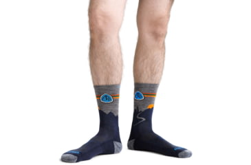 Image of Darn Tough CDT Micro Crew Lightweight Hiking Sock - Mens, Eclipse, Small, 1998-ECLIPSE-S-DARN