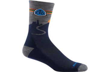 Image of Darn Tough CDT Micro Crew Lightweight Hiking Sock - Mens, Eclipse, Small, 1998-ECLIPSE-S-DARN