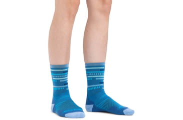 Image of Darn Tough Checkpoint Micro Crew Ultra-Lightweight w/ Cushion Running Sock - Womens, Baltic, Medium, 1049-BALTIC-M-DARN