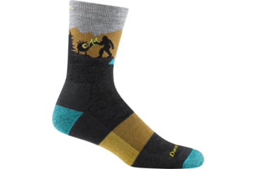 Image of Darn Tough Close Encounters Micro Crew Midweight w/ Cushion Hiking Socks - Mens, Charcoal, Extra Large, 5014-CHARCOAL-XL-DARN