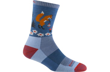 Image of Darn Tough Critter Club Micro Crew Lightweight with Cushion Socks - Womens, Vapor, Medium, 5001_VAPOR_M_DARN