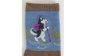 Image of Darn Tough Critter Club Micro Crew Lightweight with Cushion Socks - Womens, Bark, Medium, 5001-BARK-M-DARN