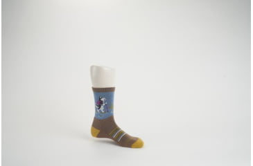 Image of Darn Tough Critter Club Micro Crew Lightweight with Cushion Socks - Womens, Bark, Medium, 5001-BARK-M-DARN