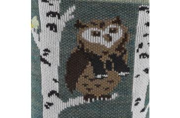 Image of Darn Tough Critter Club Micro Crew Lightweight with Cushion Socks - Womens, Owl Green, Medium, 5001-C-7072-04