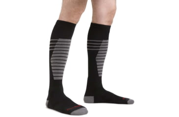 Image of Darn Tough Edge Thermolite OTC Midweight Ski Sock - Mens, Gray, Extra Large, 8020-GRAY-XL-DARN