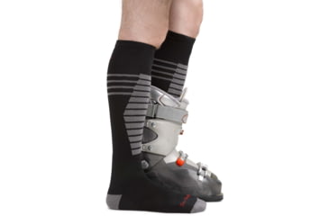 Image of Darn Tough Edge Thermolite OTC Midweight Ski Sock - Mens, Gray, Extra Large, 8020-GRAY-XL-DARN