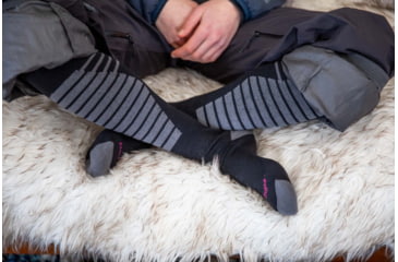 Image of Darn Tough Edge Thermolite OTC Midweight Ski Sock - Mens, Gray, Extra Large, 8020-GRAY-XL-DARN