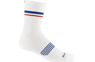 Image of Darn Tough Element Micro Crew Lightweight w/ Cushion Socks - Mens, White, Small, 1118-WHITE-S-DARN