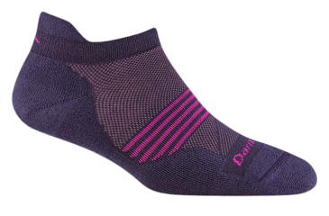 Image of Darn Tough Element No Show Tab Lightweight Running Socks - Womens, Blackberry, Small, 1112-BLACKBERRY-S-DARN