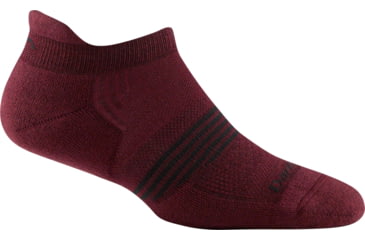 Image of Darn Tough Element No Show Tab Lightweight Sock with Cushion - Womens, Burgundy, Large, 1106-BURGUNDY-L-DARN