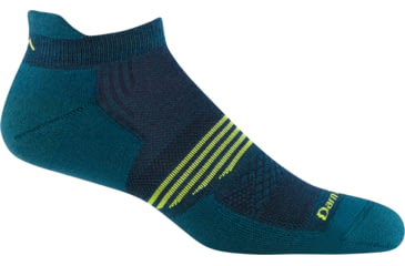 Image of Darn Tough Element No Show Tab Lightweight with Cushion Socks - Mens, Dark Teal, X-Large, 1101_DARK_TEAL_XL_DARN