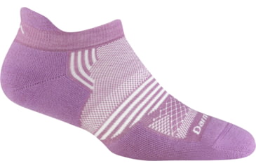 Image of Darn Tough Element No Show Tab Lightweight with Cushion Socks - Womens, Violet, Small, 1106_VIOLET_S_DARN