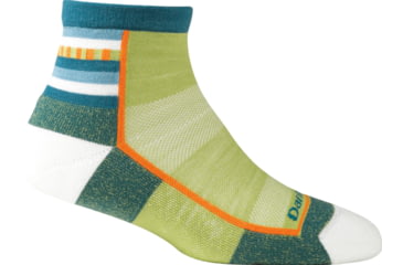 Image of Endurance Fastback Light 1/4 Crew Sock - Womens-Lime-Small