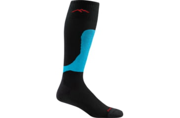 Image of Darn Tough Fall Line Over-the-Calf Padded Light Cushion Sock - Mens, Black, Large, 1887-BLACK-L-DARN