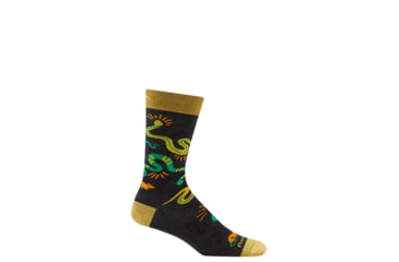 Image of Darn Tough Field Guide Crew Lightweight Socks - Mens, Charcoal, X-Large, 6119-CHARCOAL-XL-DARN